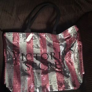 Victoria’s Secret sequin tote bag